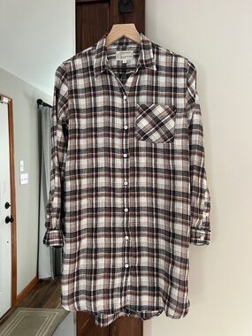 Current/Elliott Plaid Shirt Dress Size 1 (fits like a women’s small)